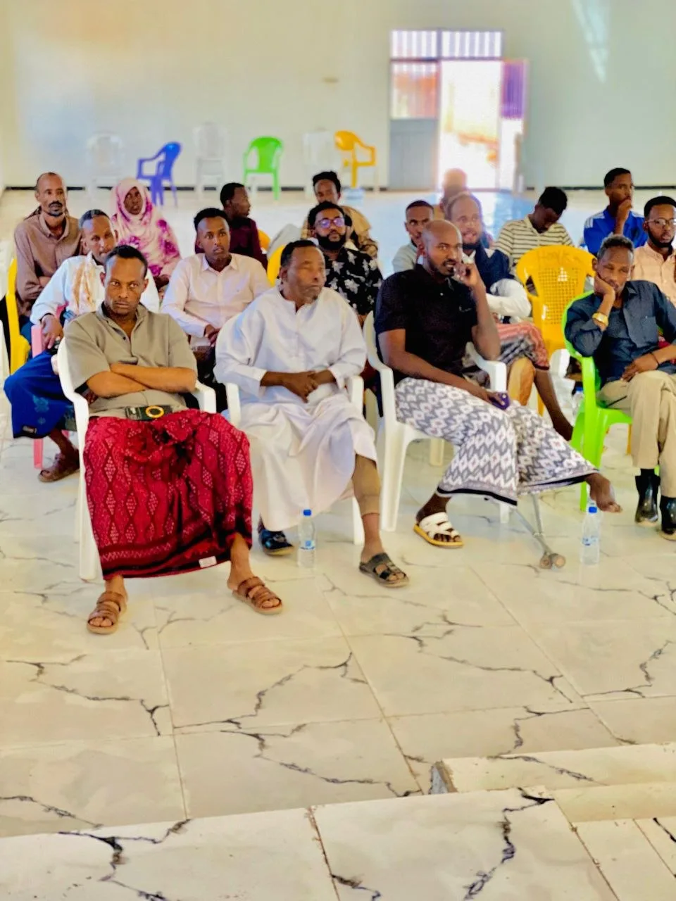Persons with disabilities and community members meeting in Jigjiga