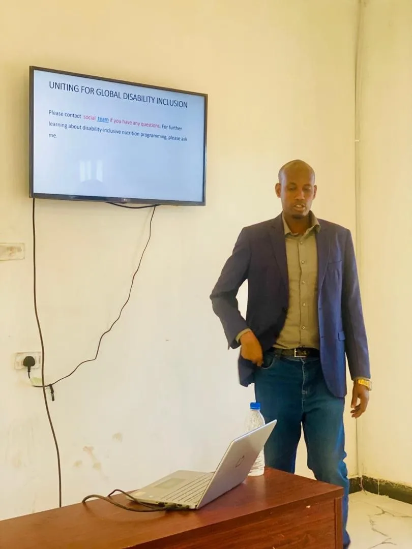 HDDO facilitator delivering a disability inclusion training session